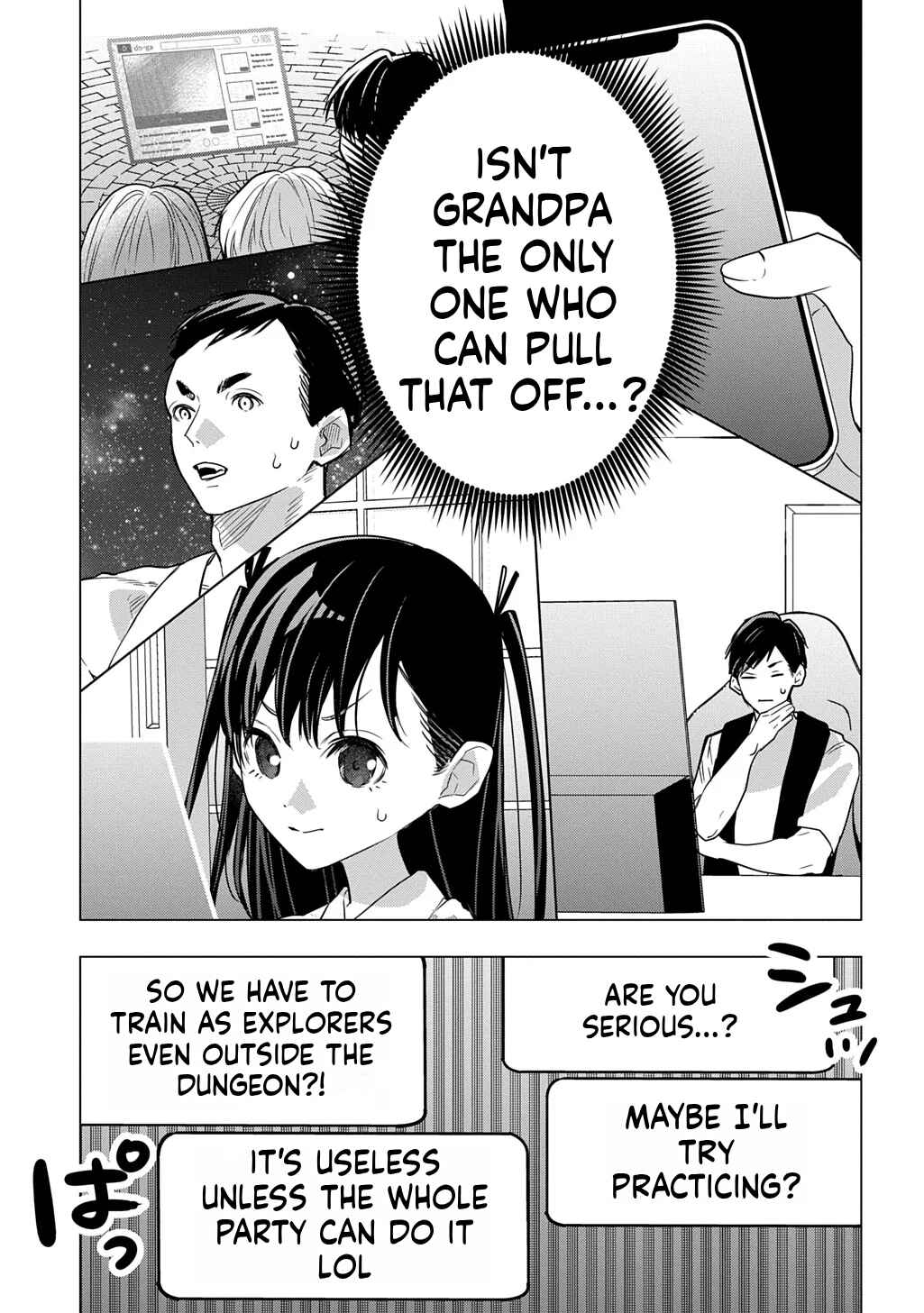 Moto Tansakusha no Ojii-chan: Mago ni Segamarete Dungeon Haishin o Hajimeta njaga, Nazeka Bazuriotta wai Chapter 6 - Page 12