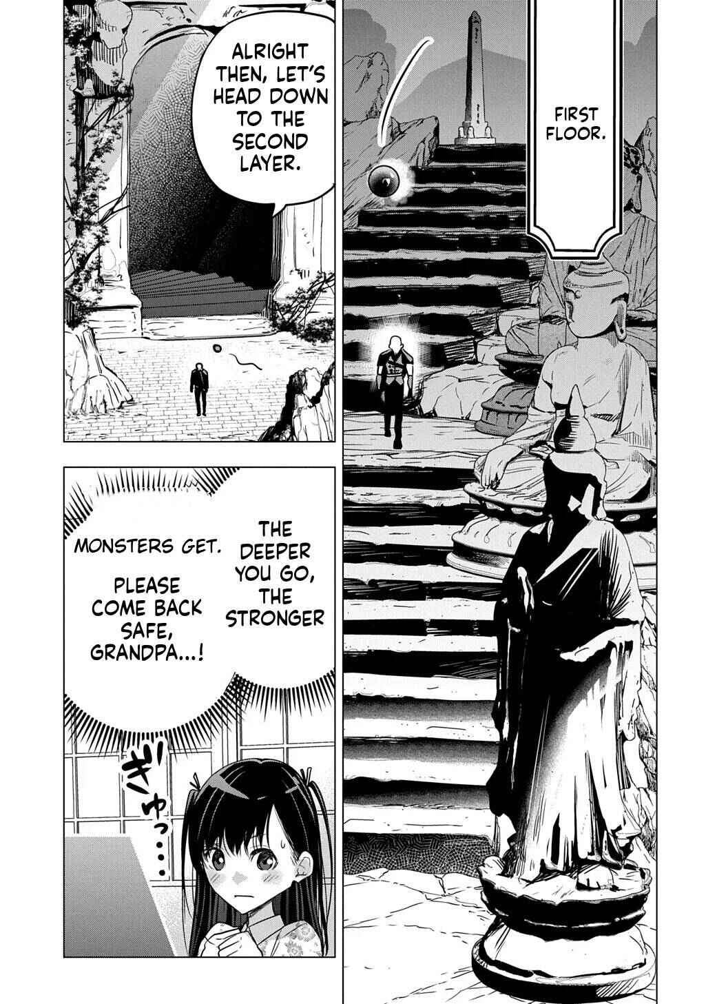 Moto Tansakusha no Ojii-chan: Mago ni Segamarete Dungeon Haishin o Hajimeta njaga, Nazeka Bazuriotta wai Chapter 6 - Page 2