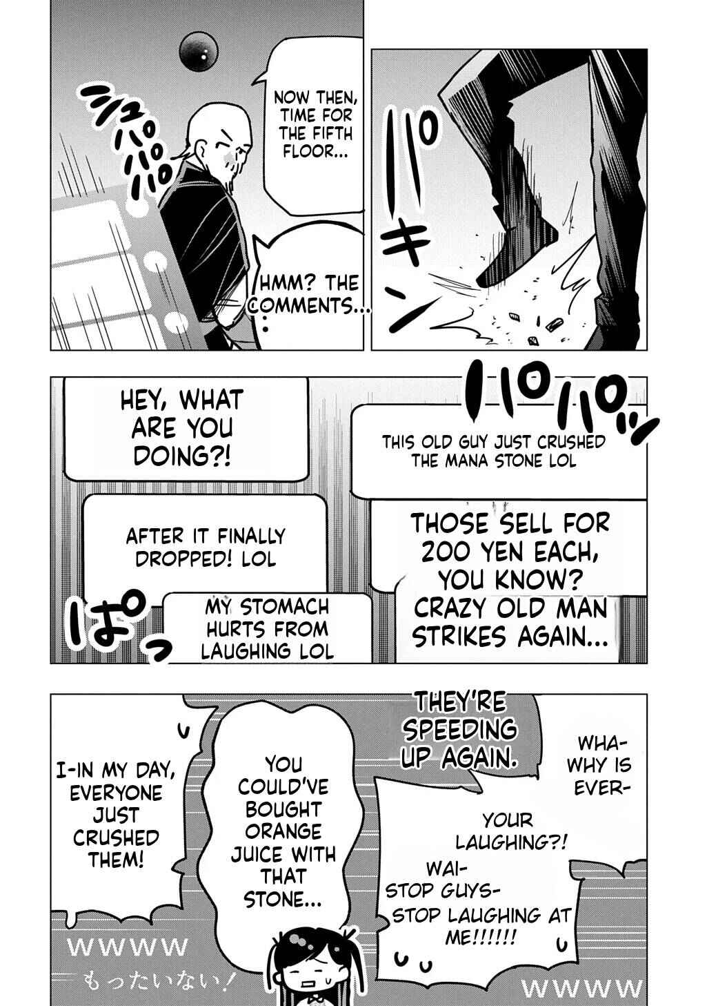 Moto Tansakusha no Ojii-chan: Mago ni Segamarete Dungeon Haishin o Hajimeta njaga, Nazeka Bazuriotta wai Chapter 6 - Page 31
