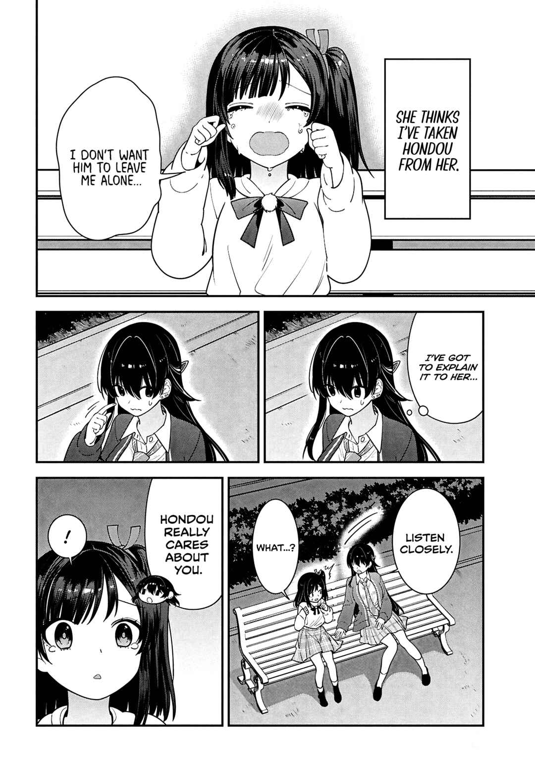 Tonari no Seki no Yankee Shimizu-san ga Kami wo Kuroku Sometekita Chapter 15 - Page 14