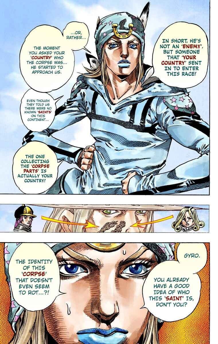 JoJo no Kimyou na Bouken: Part 7 - Steel Ball Run Color-ban Chapter 45 - Page 15