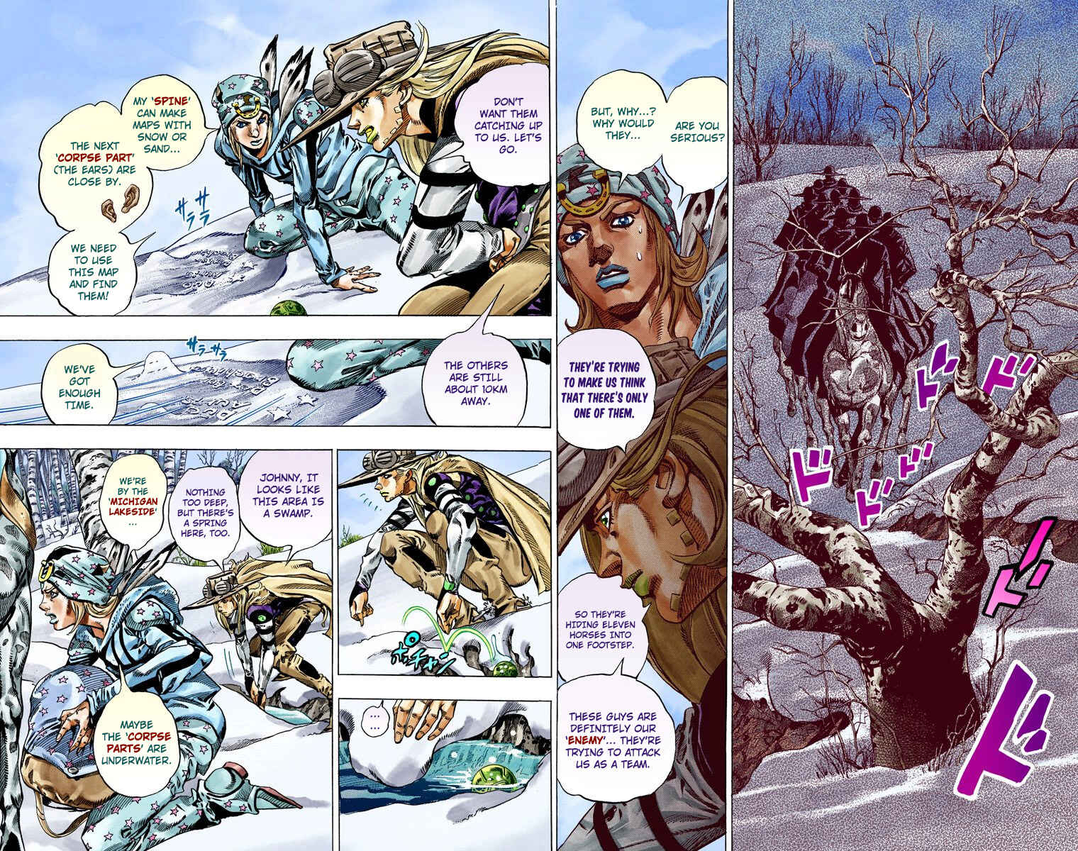 JoJo no Kimyou na Bouken: Part 7 - Steel Ball Run Color-ban Chapter 45 - Page 19