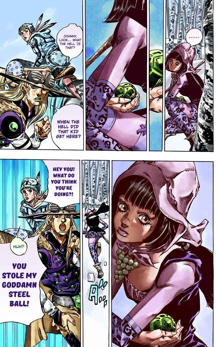 JoJo no Kimyou na Bouken: Part 7 - Steel Ball Run Color-ban Chapter 45 - Page 21