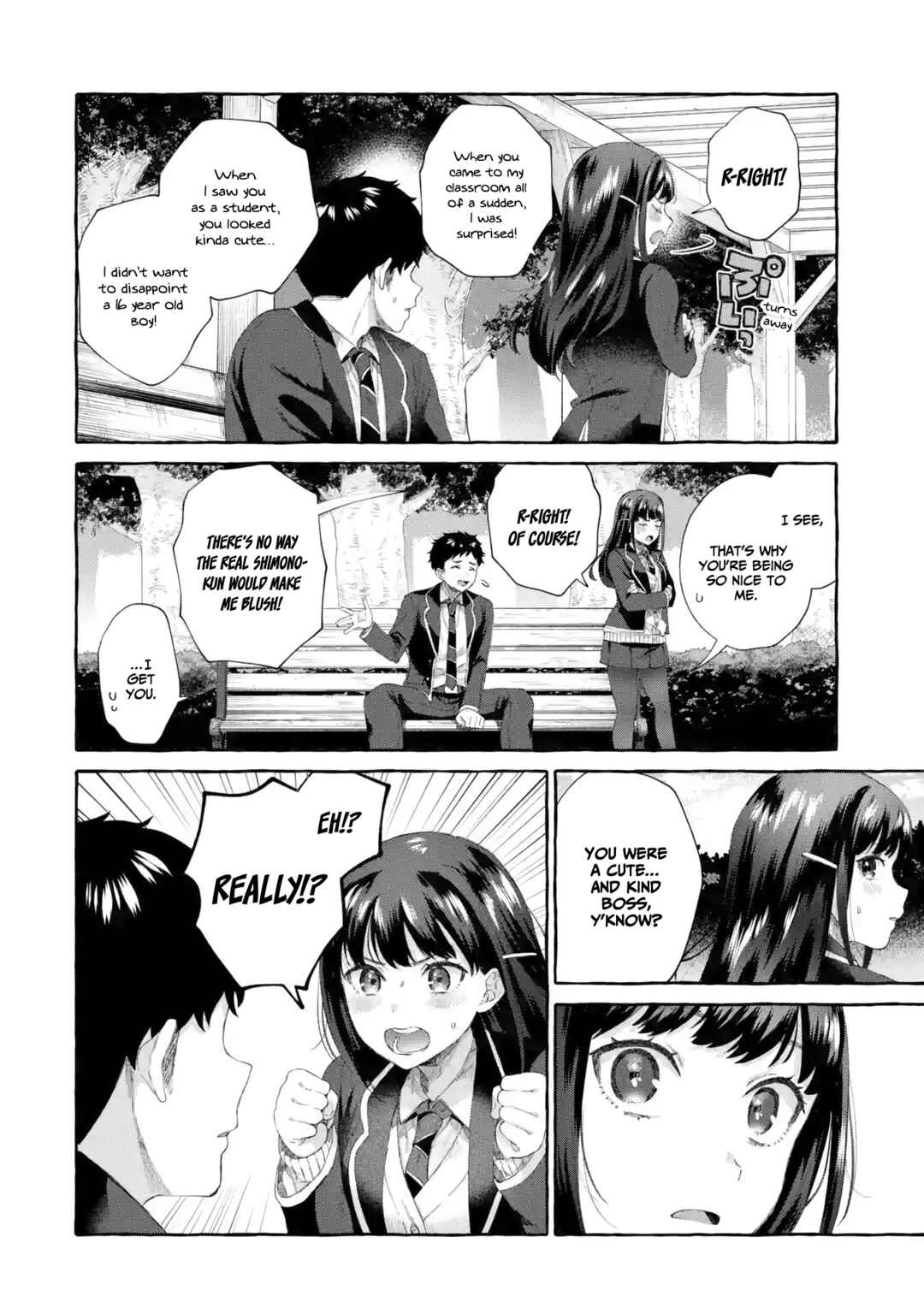Kibishii Onna Joushi ga Koukousei ni Modottara Ore ni Deredere Suru Riyuu: Ryou Kataomoi no Yarinaoshi Koukousei Seikatsu Chapter 3 - Page 33