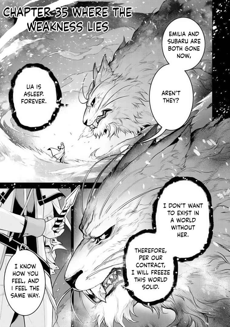 Re:Zero kara Hajimeru Isekai Seikatsu: Dai 4-shou—Seiiki to Gouyoku no Majo Chapter 35 - Page 1