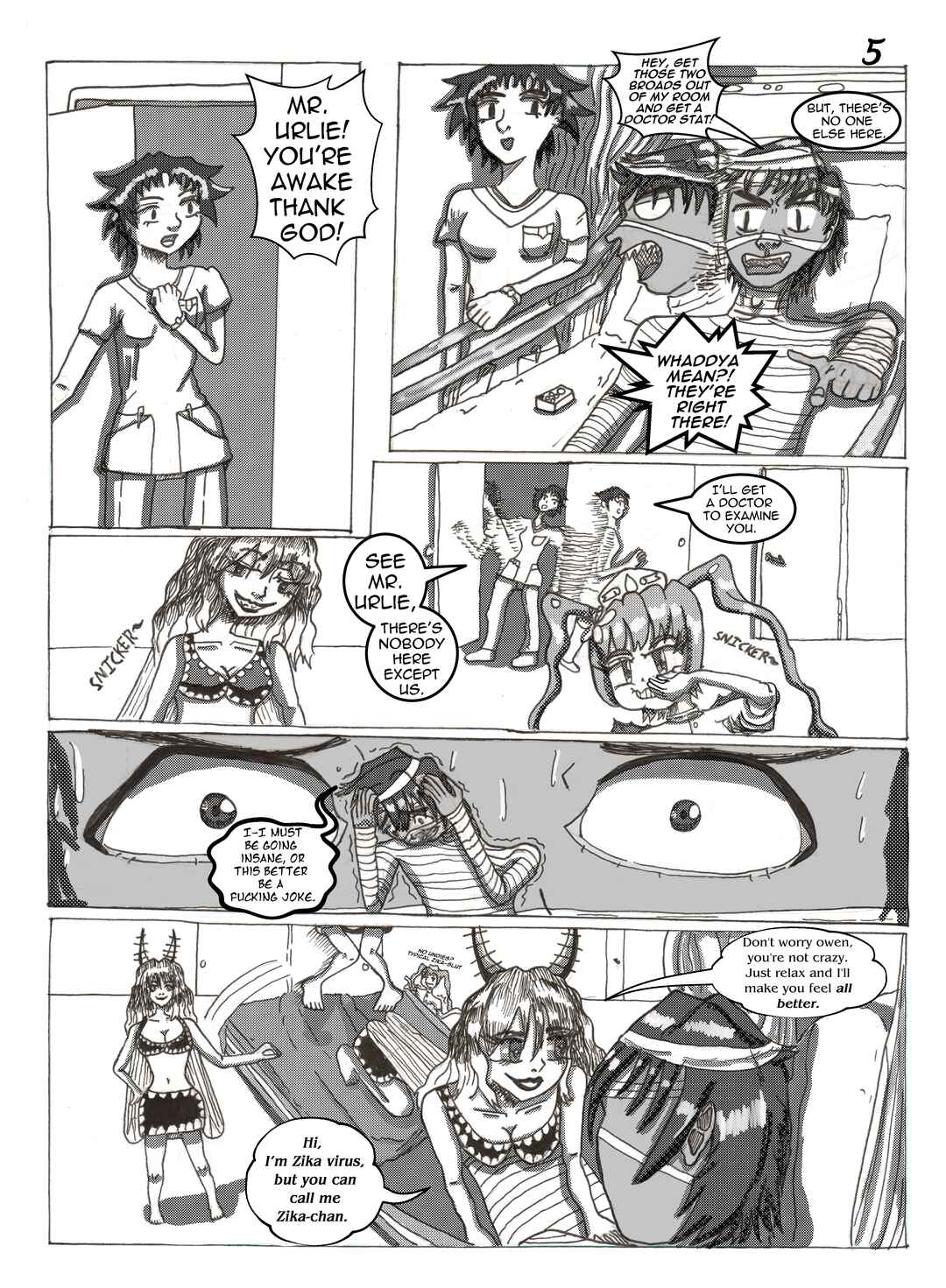 Awaiting Death with Disease-chan!! Chapter 1.1 - Page 6
