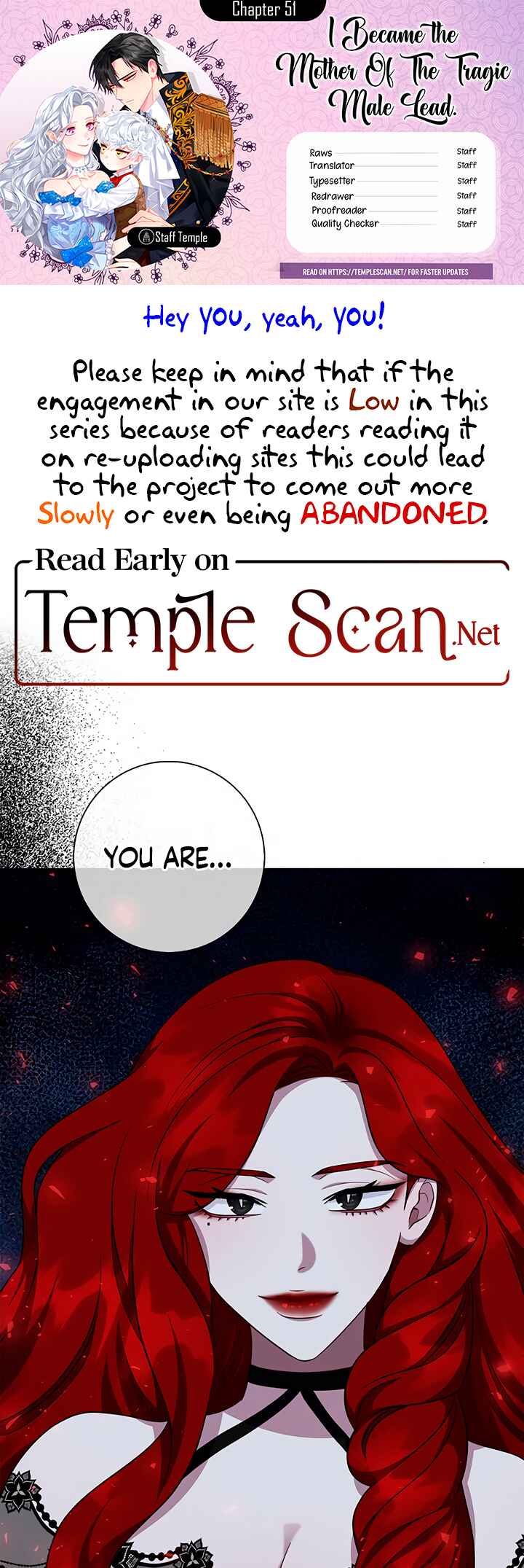 I Became the Mother of the Evil Male Lead Chapter 51 - Page 1