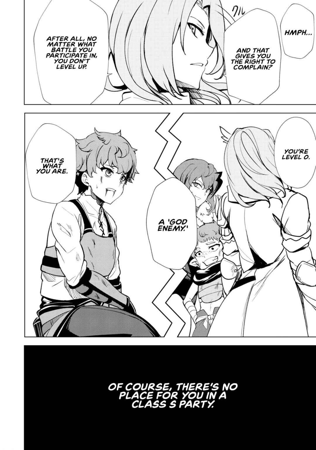 Dore dake Doryoku Shite mo Mannen Level 0 no Ore wa Tsuihou Sareta ~Shin no Teki to Yobareta Shounen wa, Shachiku Megami to Deatte Saikyou no Chikara wo Te ni Ireru~ Chapter 1 - Page 26