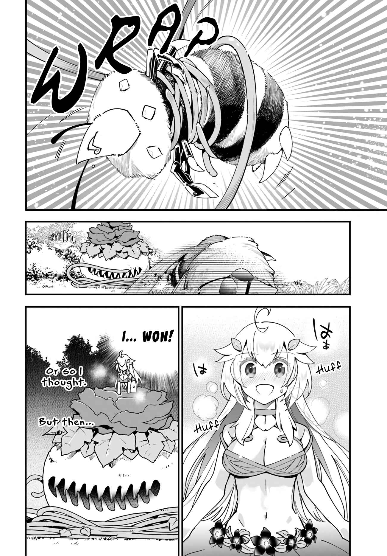Shokubutsu Monster Musume Nikki: Seijo datta Watashi ga Uragirareta Hate ni Alraune ni Tensei Shite Shimatta node, kore kara wa Kougousei o Shinagara Shizuka ni Shokubutsu Life o Sugoshimasu Chapter 2 - Page 19