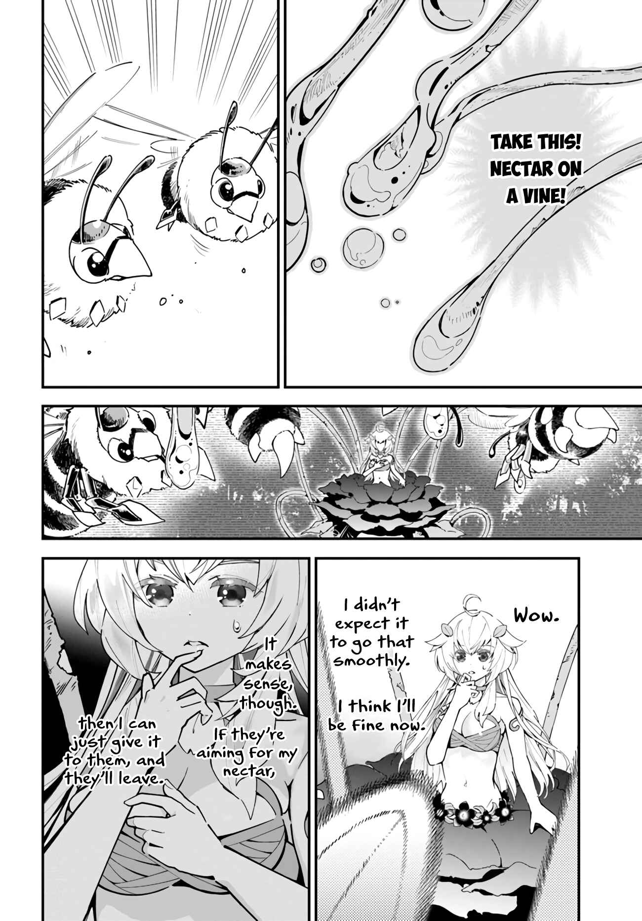 Shokubutsu Monster Musume Nikki: Seijo datta Watashi ga Uragirareta Hate ni Alraune ni Tensei Shite Shimatta node, kore kara wa Kougousei o Shinagara Shizuka ni Shokubutsu Life o Sugoshimasu Chapter 2 - Page 25