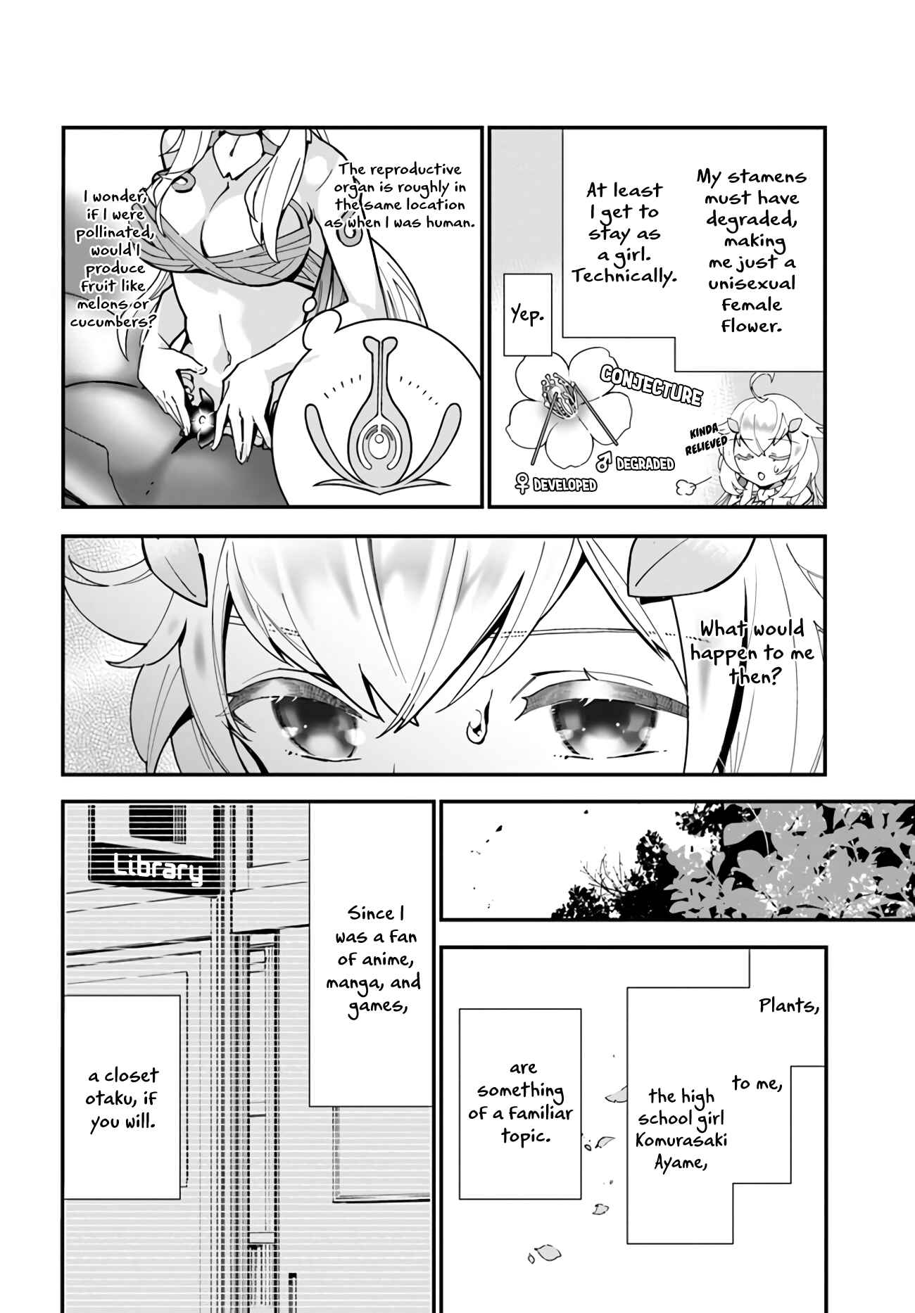 Shokubutsu Monster Musume Nikki: Seijo datta Watashi ga Uragirareta Hate ni Alraune ni Tensei Shite Shimatta node, kore kara wa Kougousei o Shinagara Shizuka ni Shokubutsu Life o Sugoshimasu Chapter 2 - Page 7