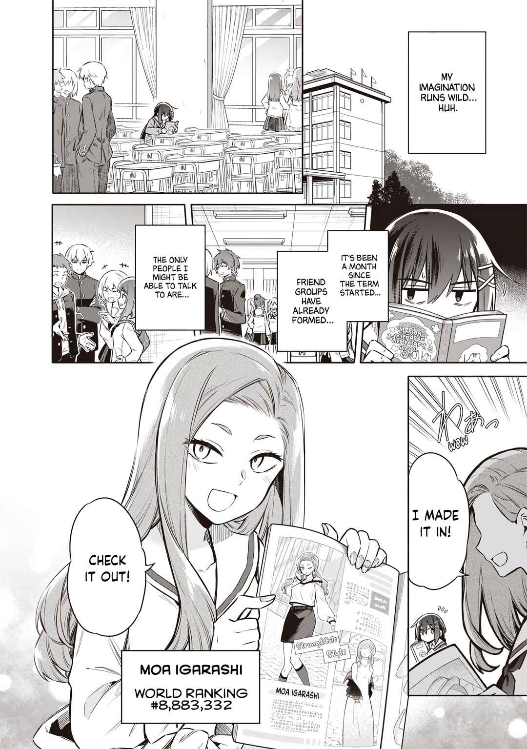 Toukyou KINOKO ~Sekai Ranking 1-i no Komyu-ryoku Saijaku JK~ Chapter 2 - Page 9