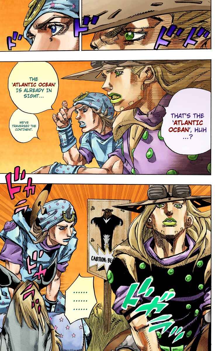 JoJo no Kimyou na Bouken: Part 7 - Steel Ball Run Color-ban Chapter 77 - Page 12