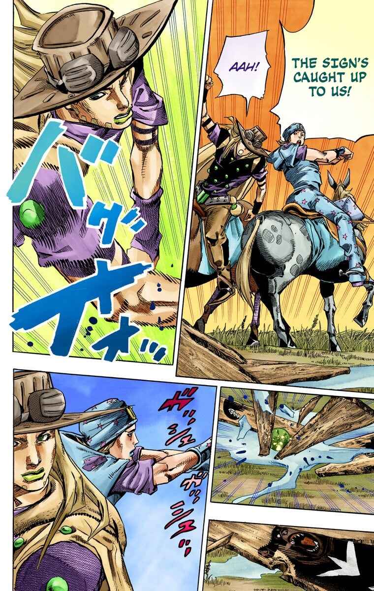 JoJo no Kimyou na Bouken: Part 7 - Steel Ball Run Color-ban Chapter 77 - Page 16