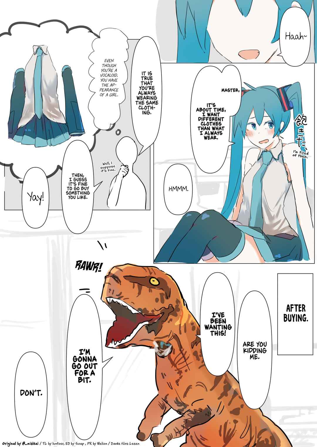 VOCALOID - The Daily Life of Master & Hatsune Miku (Doujinshi) Chapter 23 - Page 1