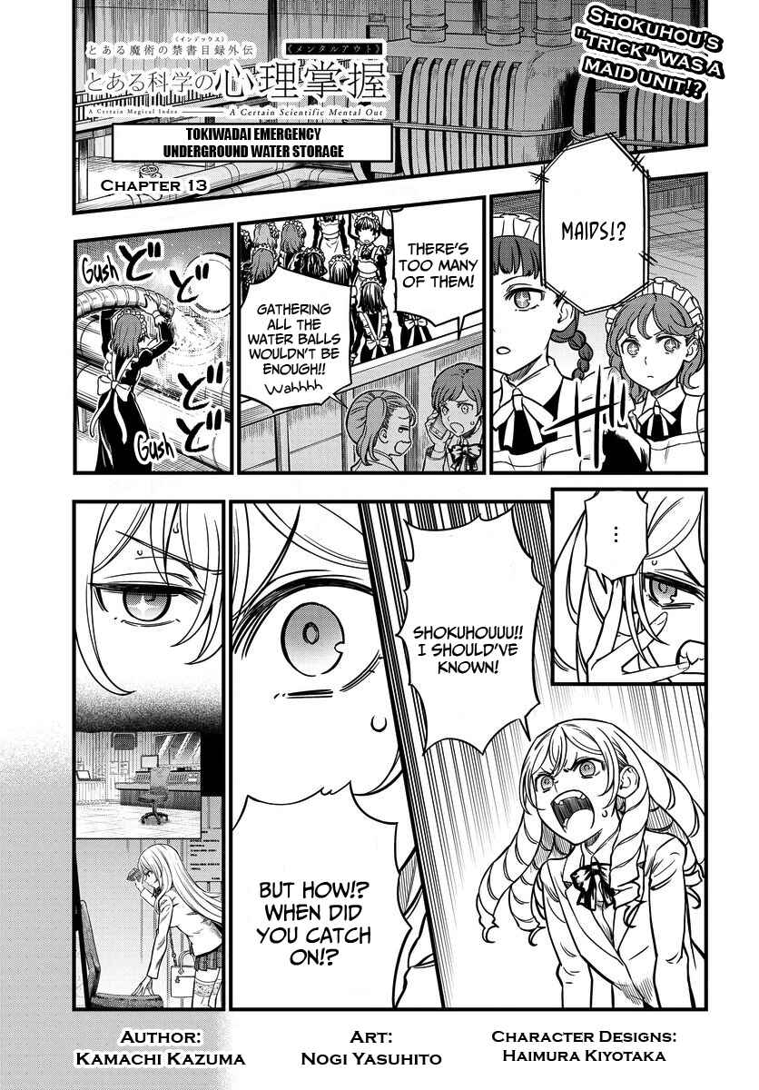 Toaru Majutsu no Index Gaiden - Toaru Kagaku no Mental Out Chapter 13 - Page 1