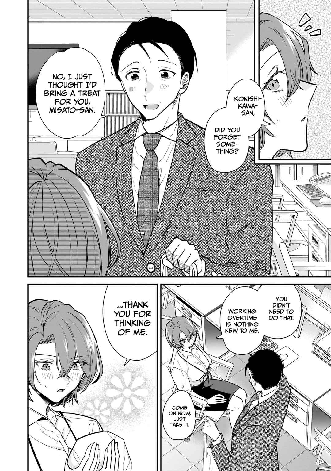 Misato-san wa Amasugi Joushi ni Chotto Kibishii Chapter 3 - Page 8