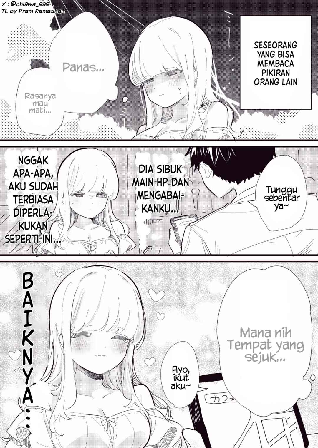 Hito no Kokoro ga Yomeru Kanojo Chapter 15 - Page 1