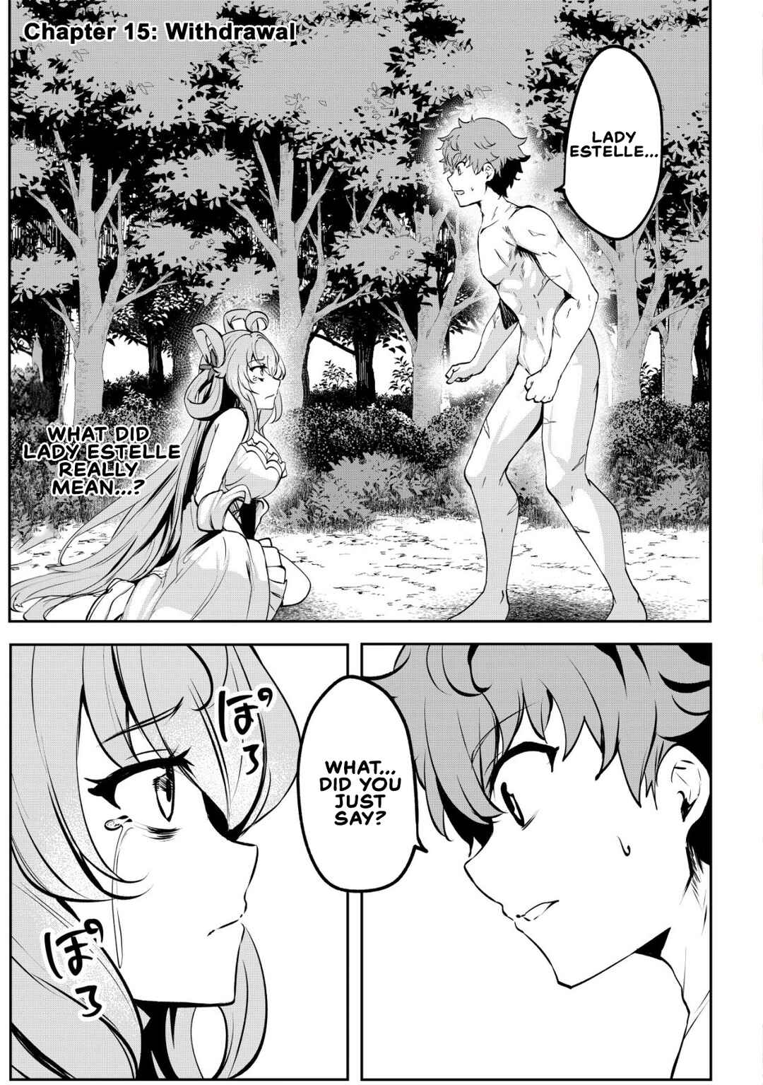 Dore dake Doryoku Shite mo Mannen Level 0 no Ore wa Tsuihou Sareta ~Shin no Teki to Yobareta Shounen wa, Shachiku Megami to Deatte Saikyou no Chikara wo Te ni Ireru~ Chapter 15 - Page 1