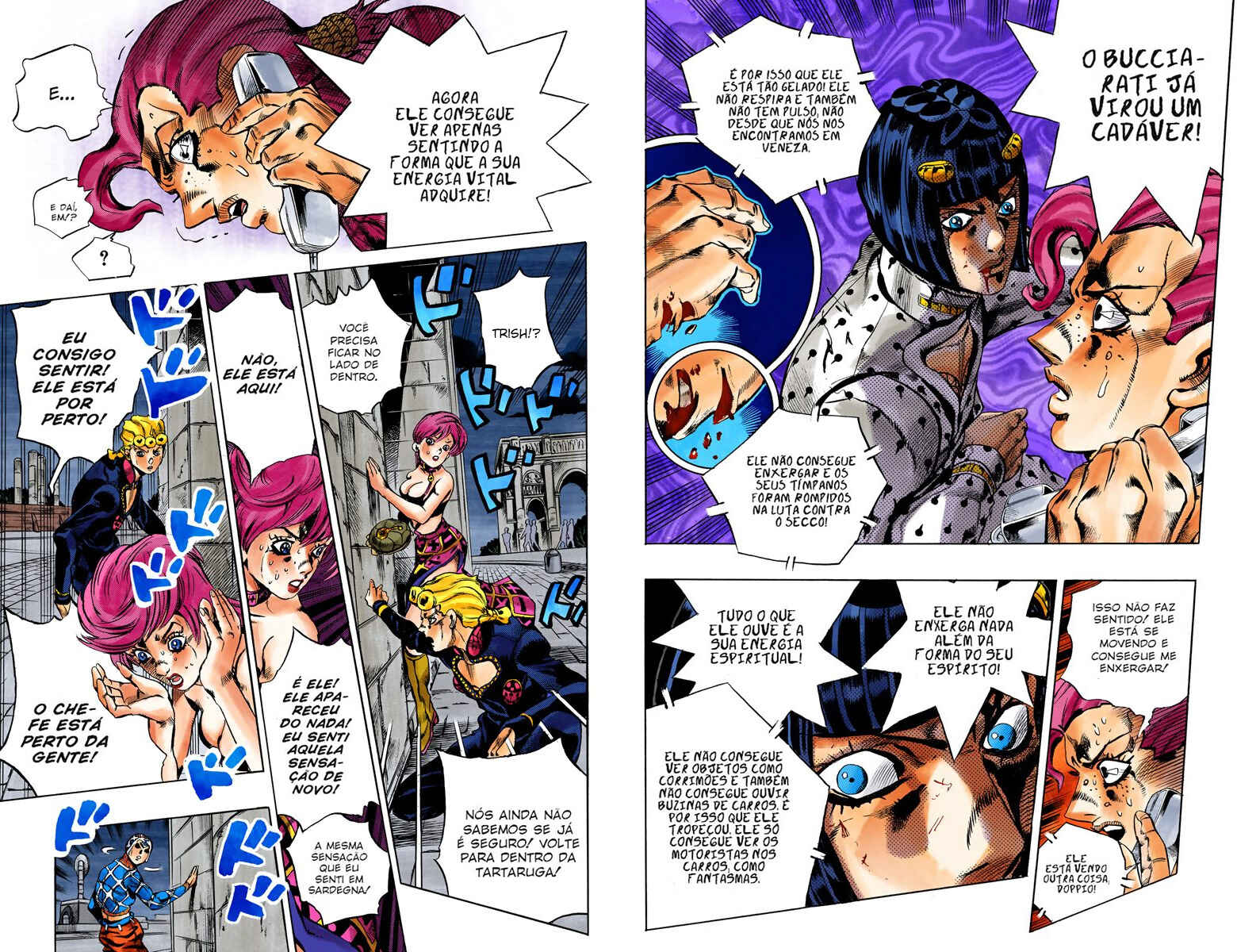 JoJo no Kimyou na Bouken: Part 5 - Ougon no Kaze Color-ban Chapter 129 - Page 8