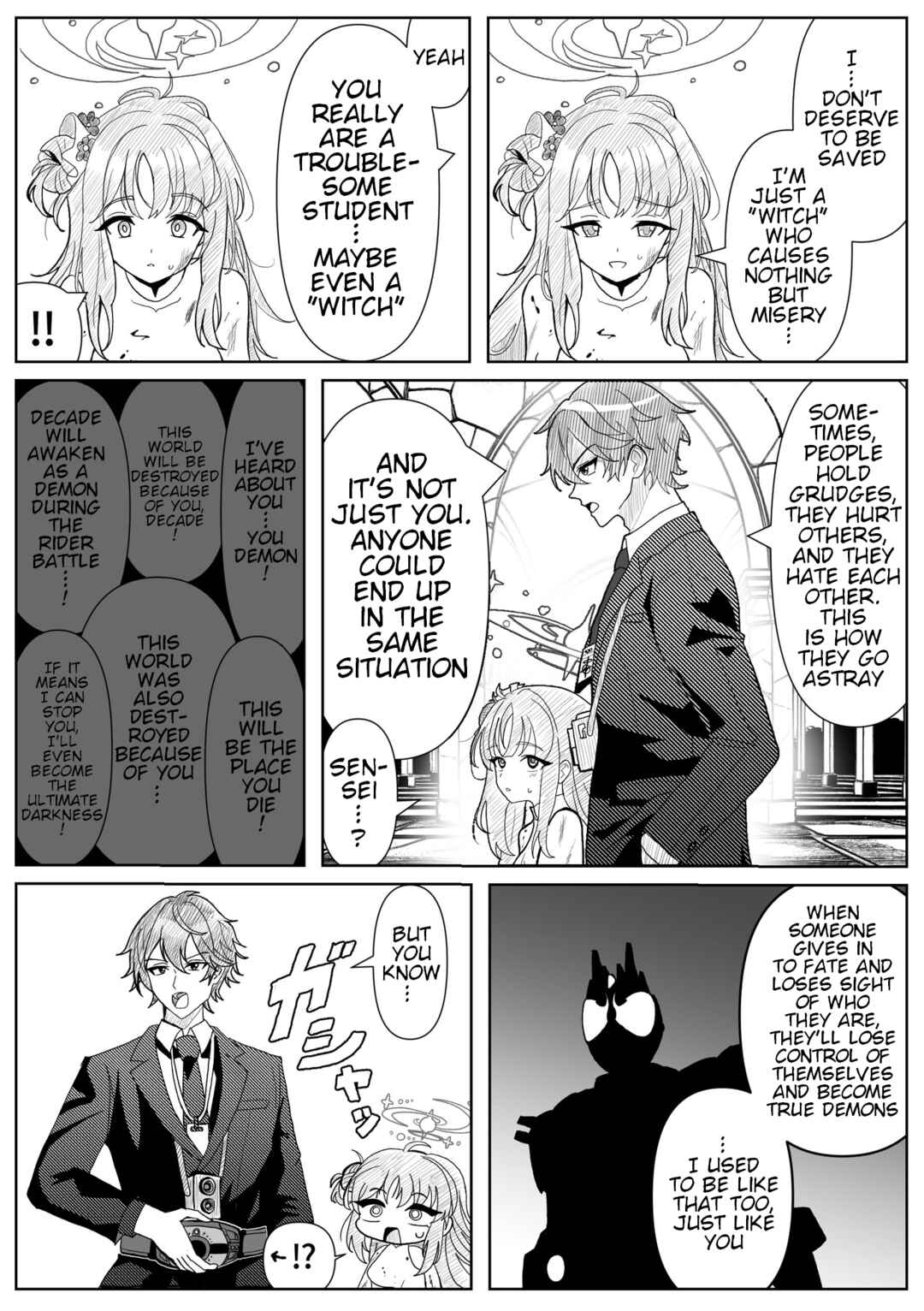 Blue Archive x Kamen Rider Decade - Schale no Kadoya Tsukasa-sensei Gainen (Doujinshi) Chapter 1 - Page 1