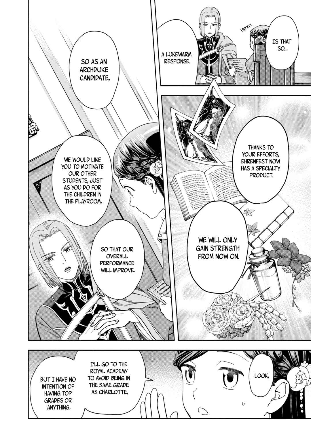 Honzuki no Gekokujou: Shisho ni Naru tame ni wa Shudan o Erandeiraremasen—Dai-4 Bu: Kizokuin no Toshokan o Sukuitai! Chapter 1 - Page 71
