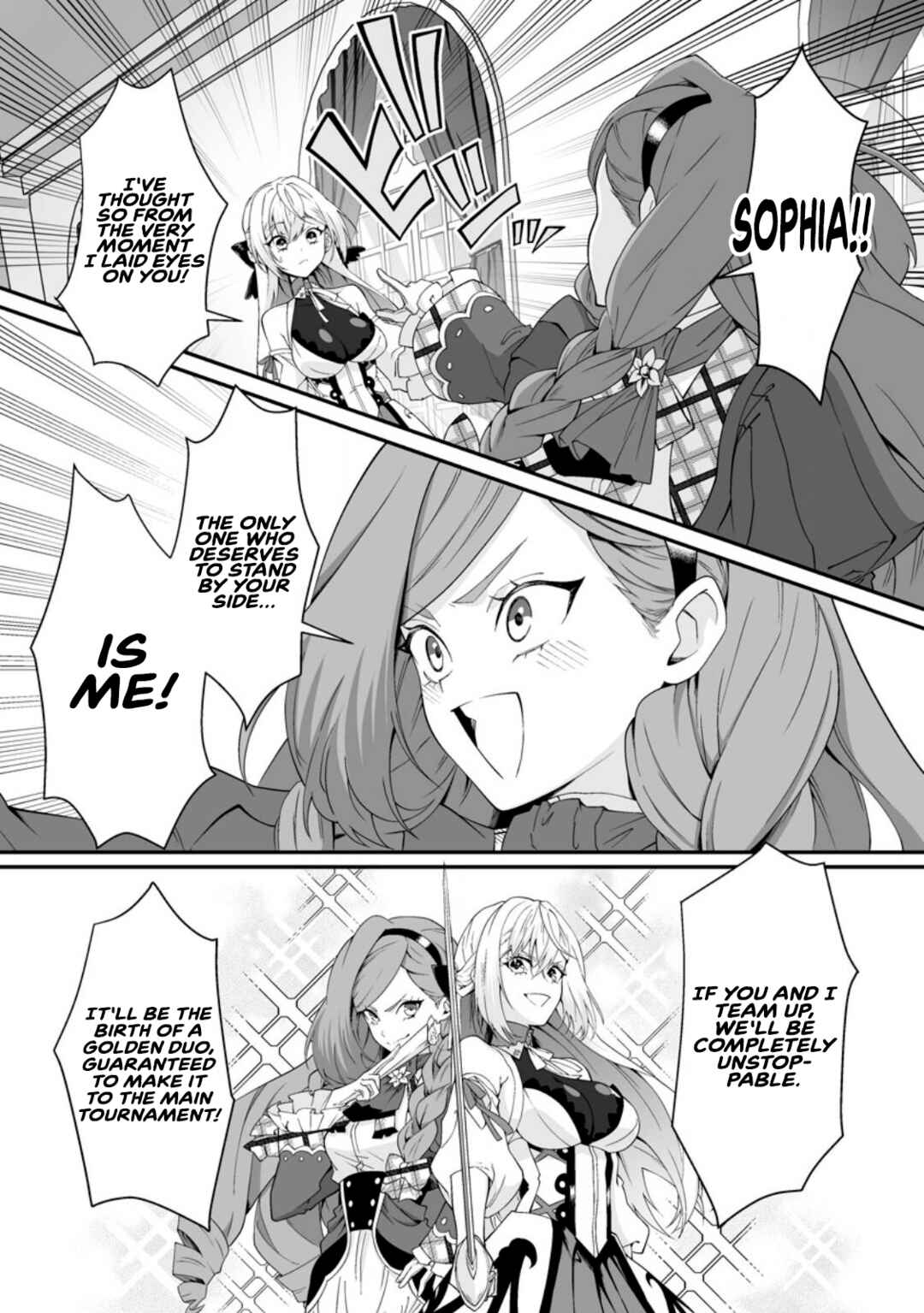 Teisou Gyakuten Sekai de Yuiitsu no Otoko Kishi no Ore, Onna Kishi Gakuen ni Nyuugaku Shitara Nazeka Eiyou Atsukai Sareta: Zetsurin Skill de Harem Musou Chapter 11.1 - Page 9
