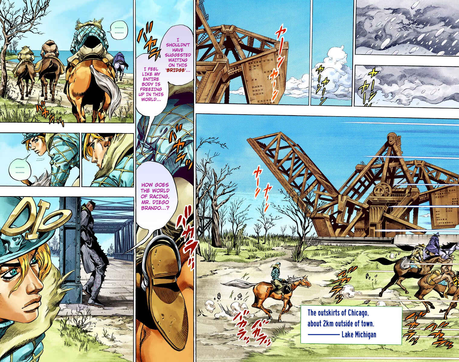JoJo no Kimyou na Bouken: Part 7 - Steel Ball Run Color-ban Chapter 48 - Page 23