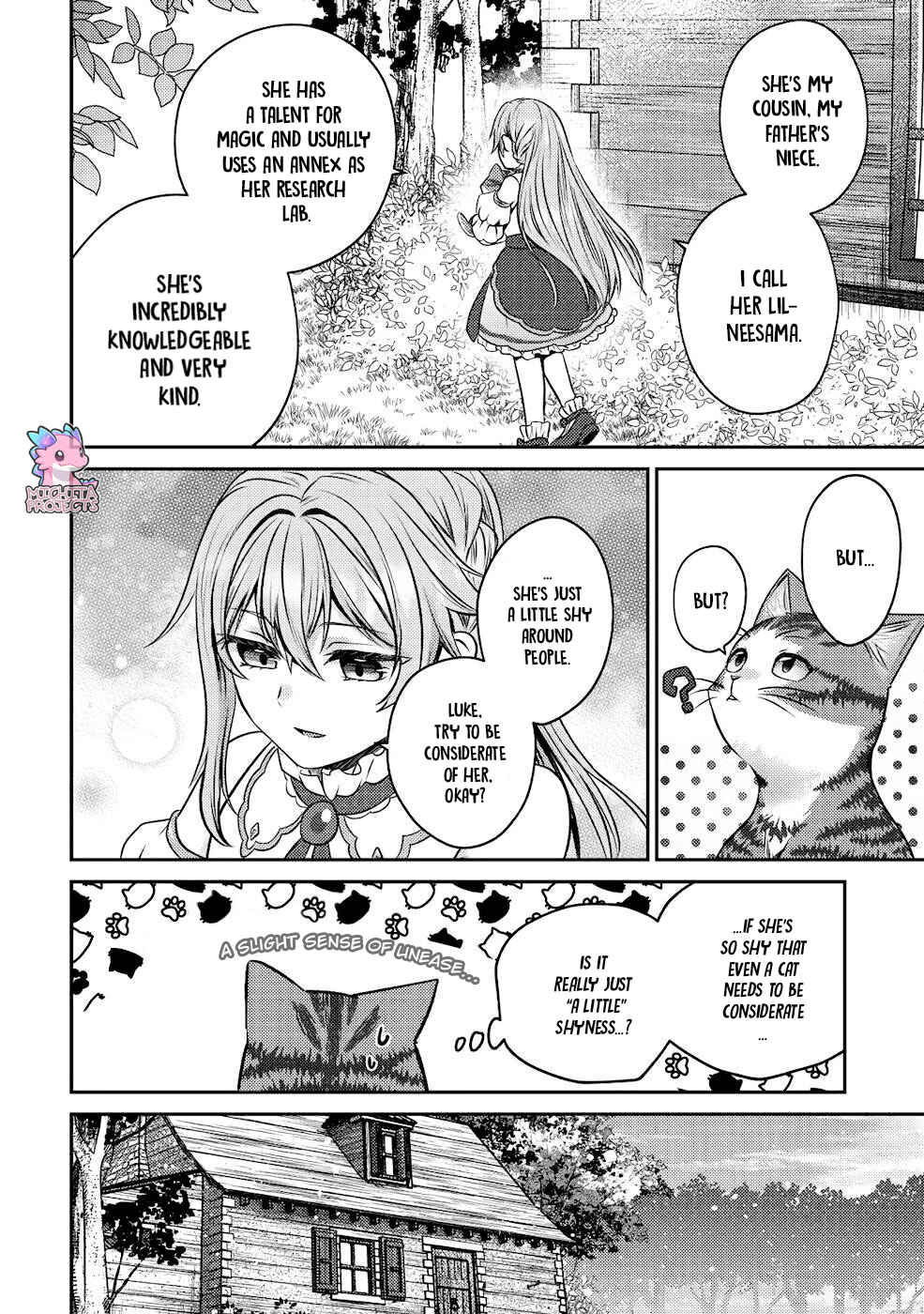 Wagahai wa Nekomadoushi de Aru: Kijitora Luke no Kaiteki Cheat Neko Seikatsu Chapter 4 - Page 13