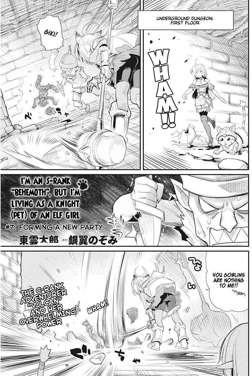 S-Rank Monster no "Behemoth" dakedo, Neko to Machigawarete Elf Musume no Pet to Shite Kurashitemasu Chapter 7 - Page 2