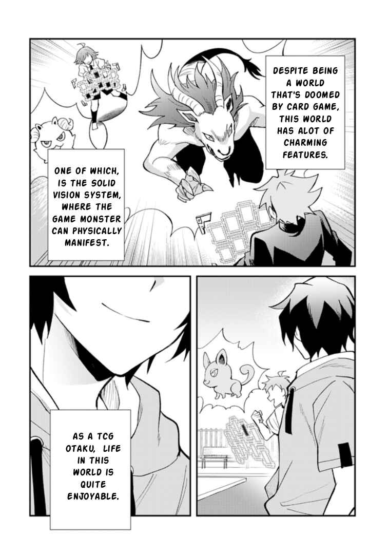 Card Game de Sekai ga Horobu Sekai ni Tensei Shite Card Shop o Kaiten Shitara, Shuui kara Zensaku Shujinkou da to Omowareteiru Chapter 1 - Page 2