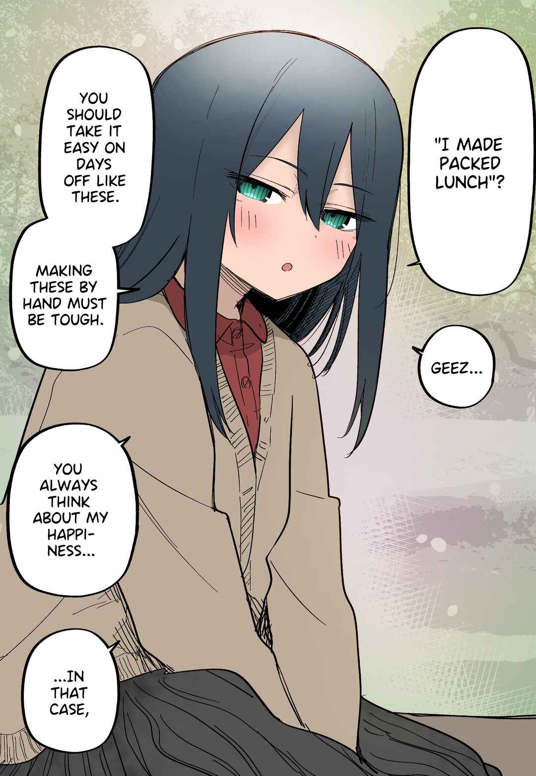 Moto Azadarake no Kanojo ga Shinpai de (Fan Colored) Chapter 4 - Page 1