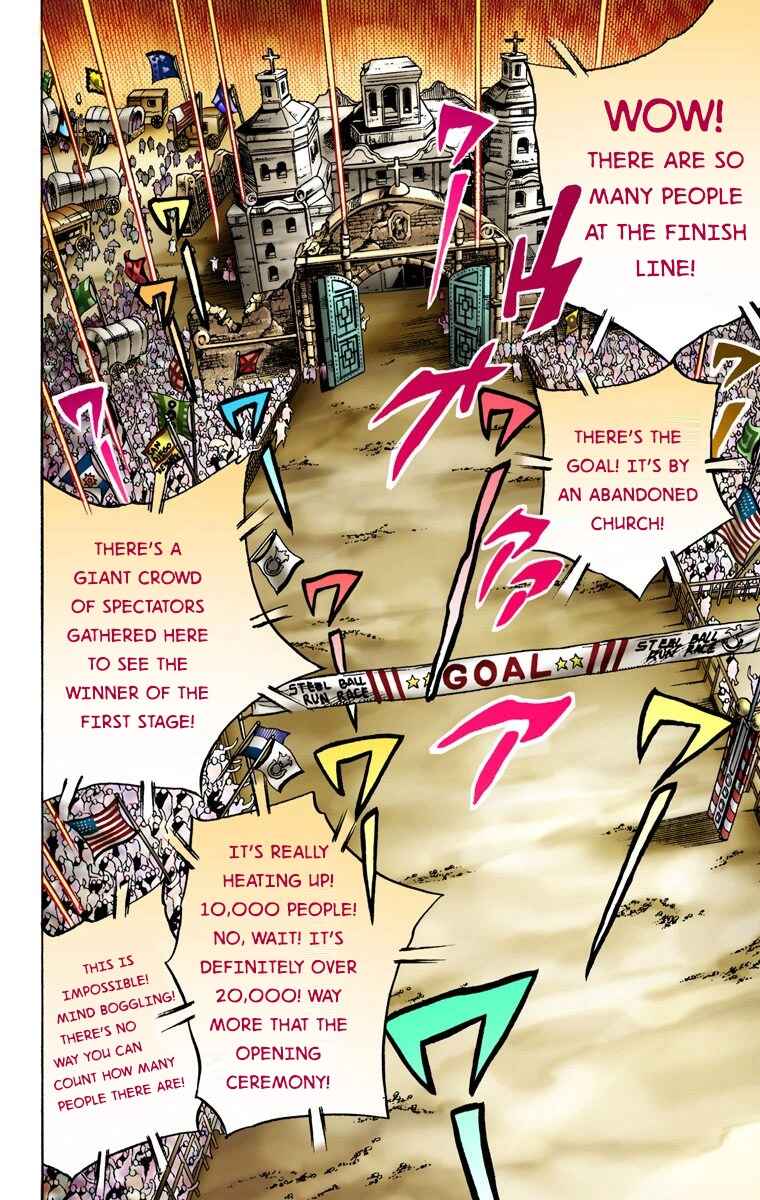 JoJo no Kimyou na Bouken: Part 7 - Steel Ball Run Color-ban Chapter 10 - Page 16