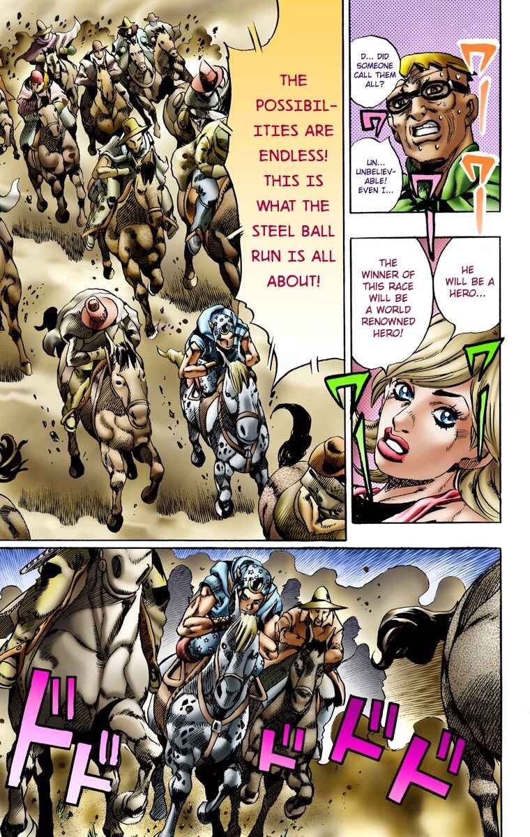 JoJo no Kimyou na Bouken: Part 7 - Steel Ball Run Color-ban Chapter 10 - Page 17