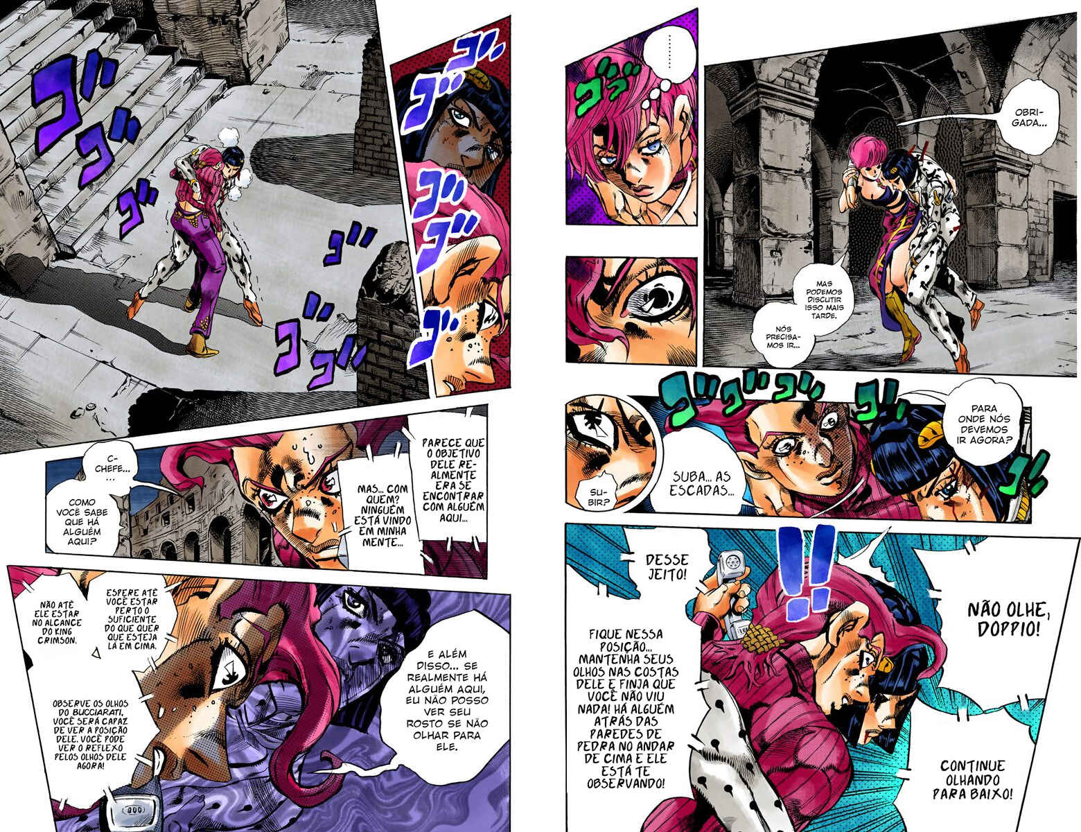 JoJo no Kimyou na Bouken: Part 5 - Ougon no Kaze Color-ban Chapter 130 - Page 4