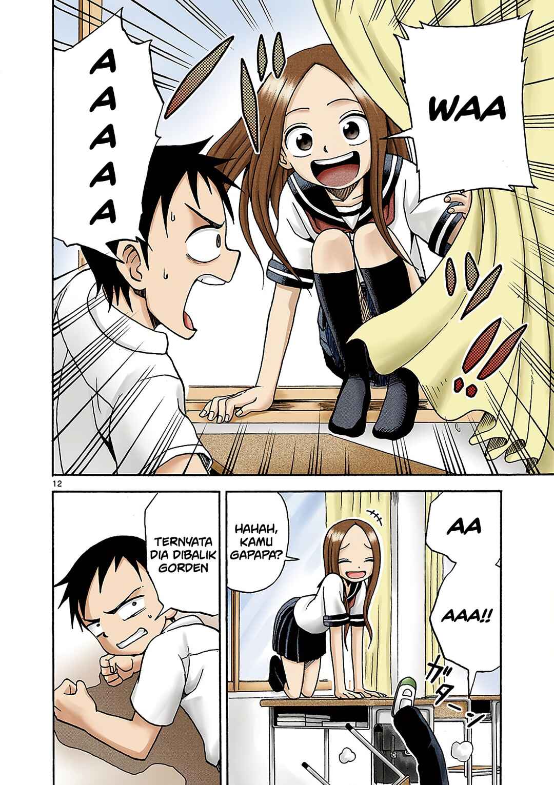Karakai Jouzu no Takagi-san (Official Colored) Chapter 2 - Page 12