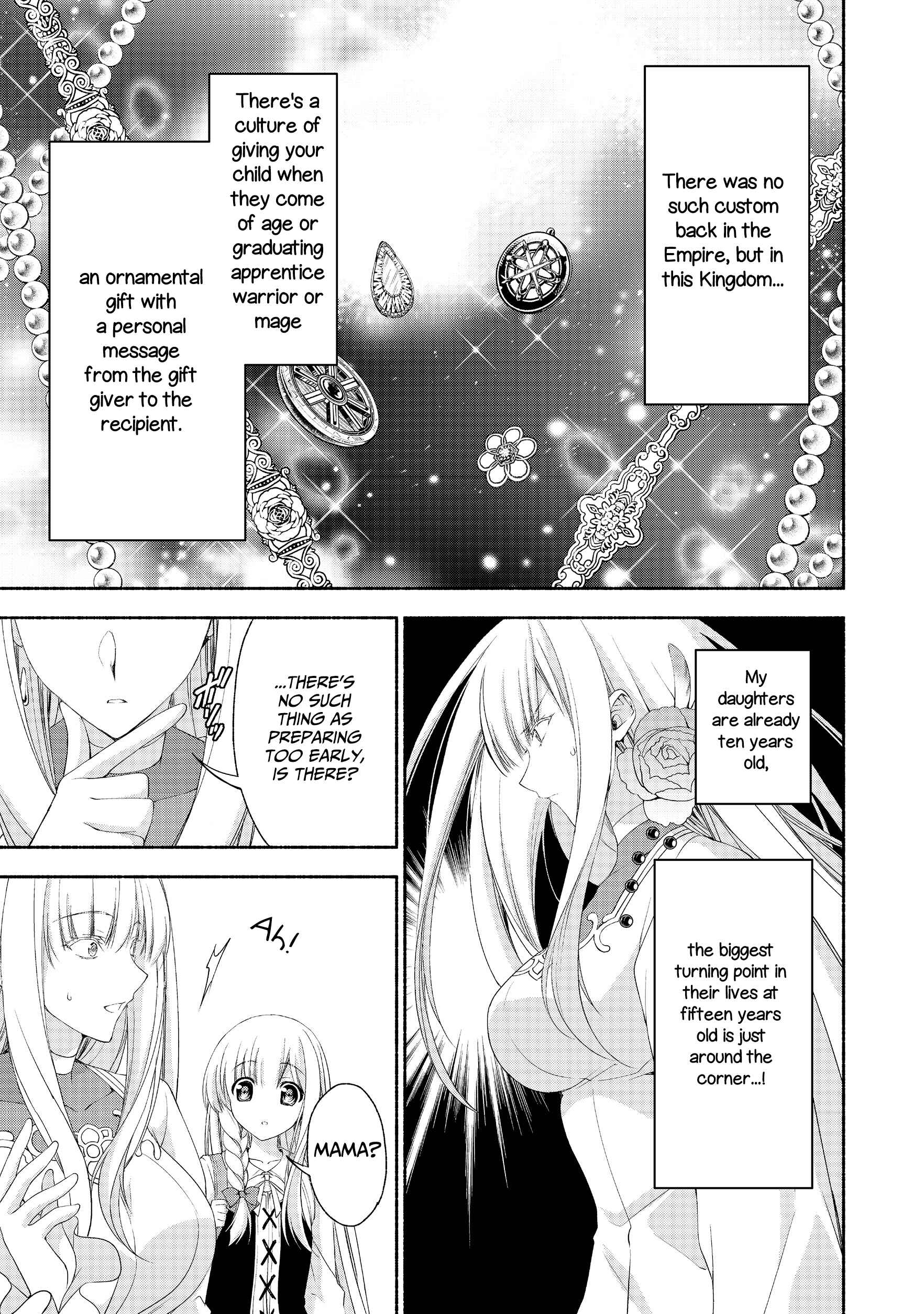 Moto Kizoku Reijou de Mikon no Haha Desuga, Musumetachi ga Kawaii Sugite Boukenshagyo mo Ku ni Narimasen Chapter 4 - Page 15