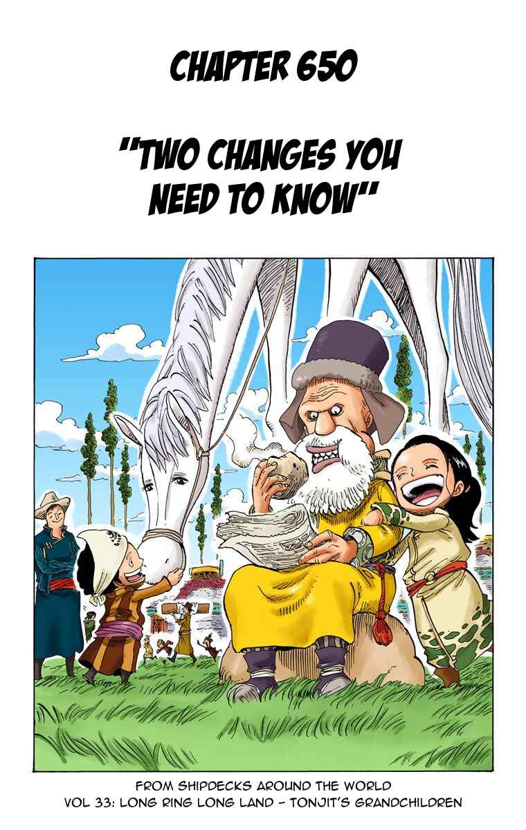 One Piece (Official Colored) Chapter 650 - Page 2