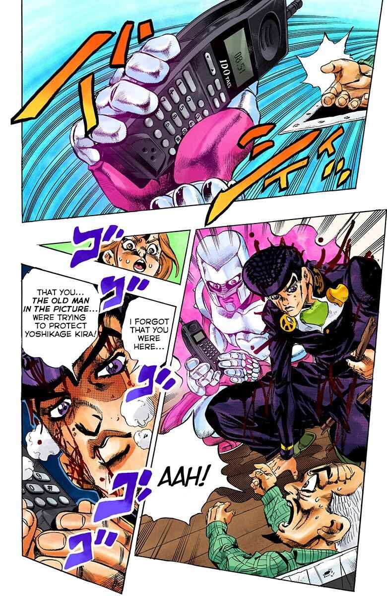 JoJo no Kimyou na Bouken: Part 4 - Diamond wa Kudakenai Color-ban Chapter 168 - Page 13