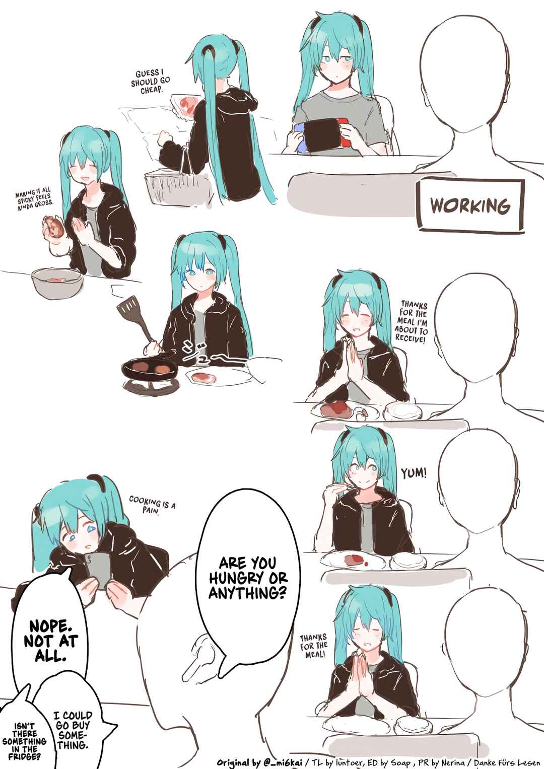 VOCALOID - The Daily Life of Master & Hatsune Miku (Doujinshi) Chapter 9 - Page 1