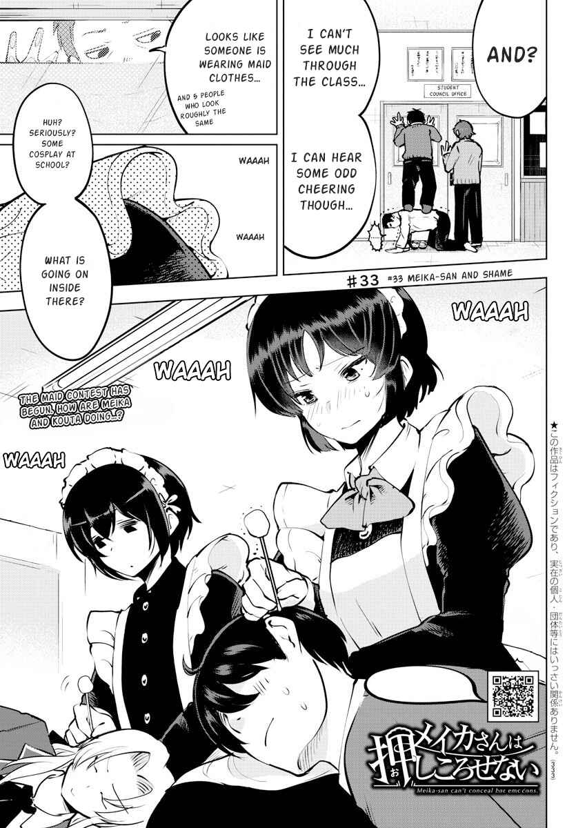 Meika-san wa Oshikorosenai Chapter 33 - Page 1