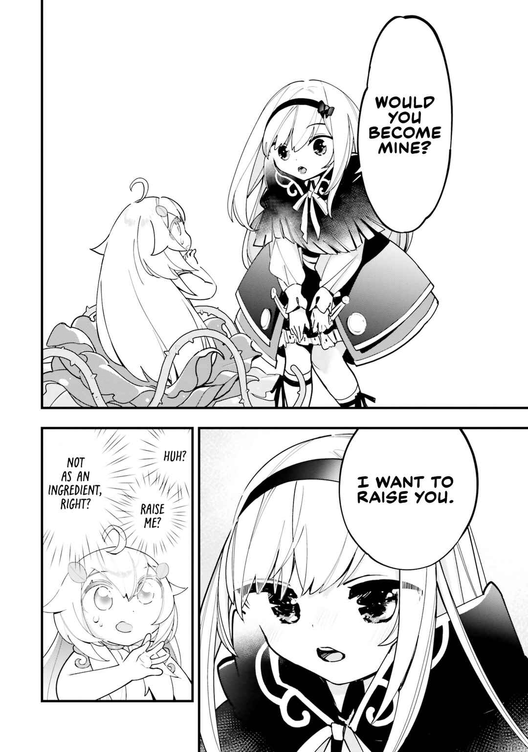 Shokubutsu Monster Musume Nikki: Seijo datta Watashi ga Uragirareta Hate ni Alraune ni Tensei Shite Shimatta node, kore kara wa Kougousei o Shinagara Shizuka ni Shokubutsu Life o Sugoshimasu Chapter 15 - Page 13