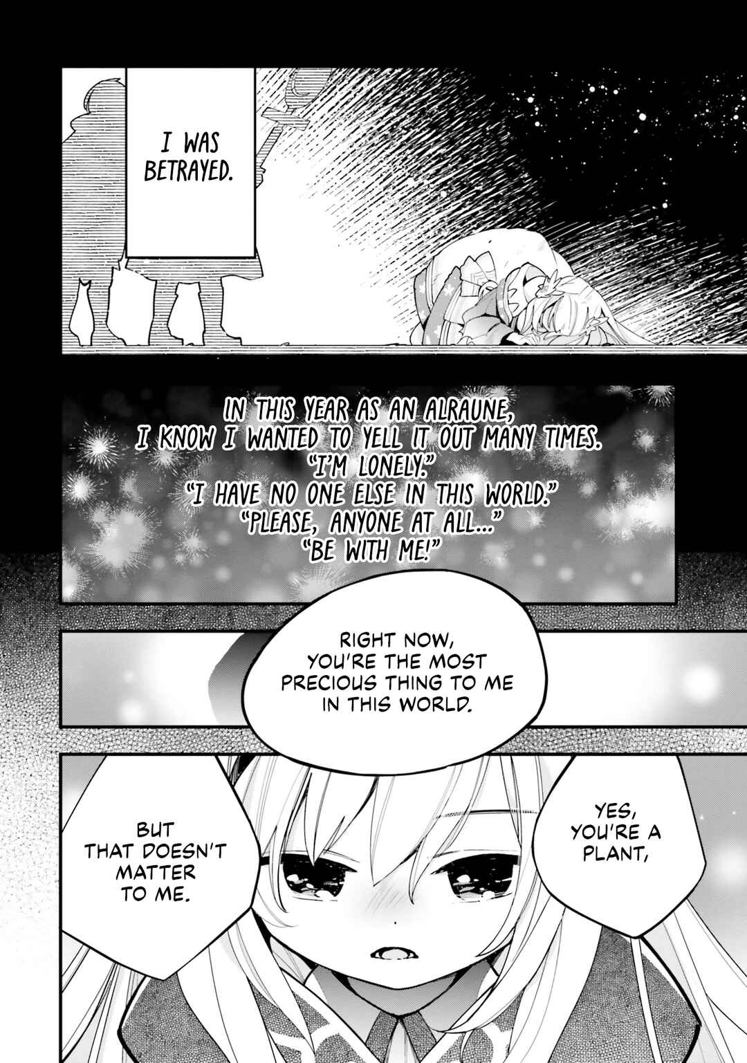 Shokubutsu Monster Musume Nikki: Seijo datta Watashi ga Uragirareta Hate ni Alraune ni Tensei Shite Shimatta node, kore kara wa Kougousei o Shinagara Shizuka ni Shokubutsu Life o Sugoshimasu Chapter 15 - Page 21