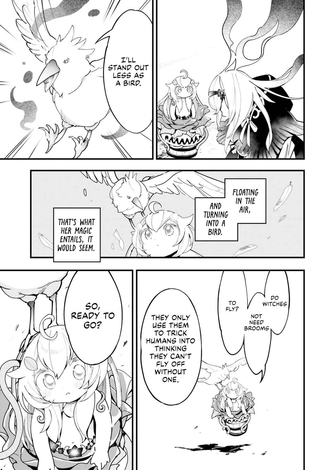 Shokubutsu Monster Musume Nikki: Seijo datta Watashi ga Uragirareta Hate ni Alraune ni Tensei Shite Shimatta node, kore kara wa Kougousei o Shinagara Shizuka ni Shokubutsu Life o Sugoshimasu Chapter 15 - Page 28