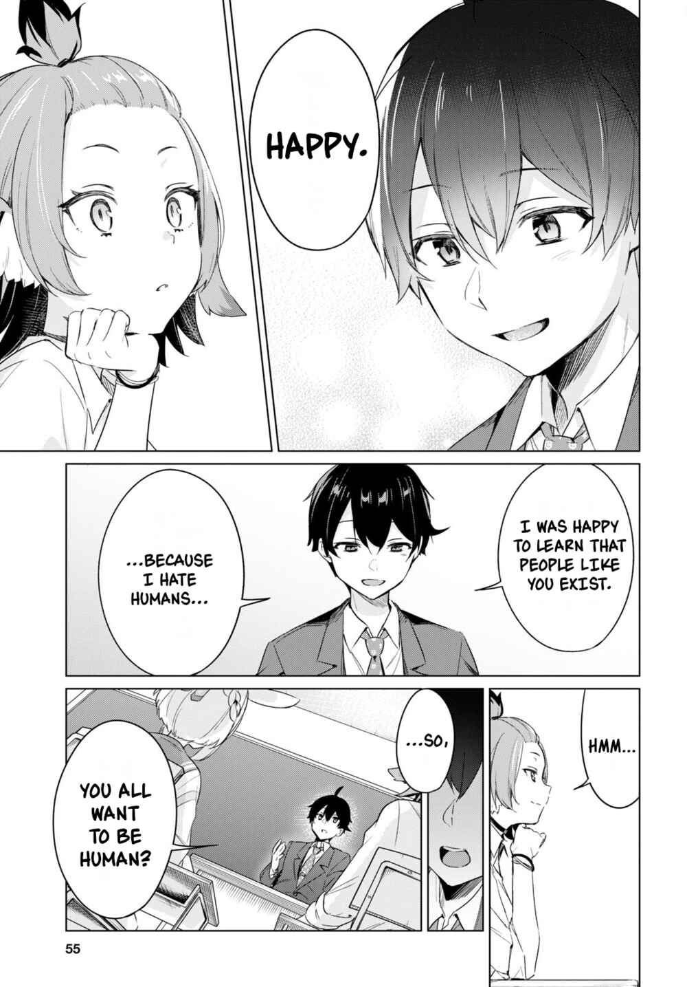 Jingai Kyoushitsu no Ningengirai Kyoushi - Hitoma-sensei, Watashi-tachi ni Ningen wo Oshiete Kuremasu ka......? Chapter 1 - Page 34
