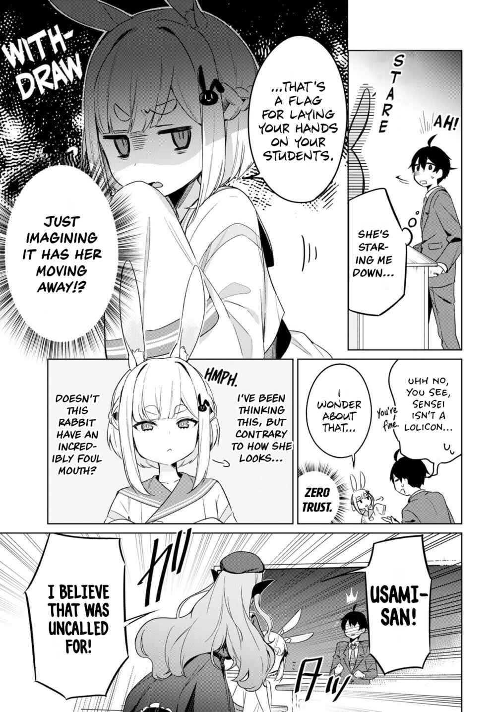 Jingai Kyoushitsu no Ningengirai Kyoushi - Hitoma-sensei, Watashi-tachi ni Ningen wo Oshiete Kuremasu ka......? Chapter 1 - Page 38