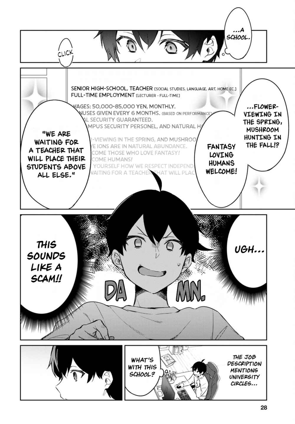 Jingai Kyoushitsu no Ningengirai Kyoushi - Hitoma-sensei, Watashi-tachi ni Ningen wo Oshiete Kuremasu ka......? Chapter 1 - Page 8