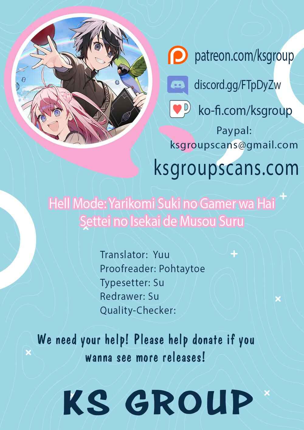 Hell Mode: Yarikomi Suki no Gamer wa Haisettei no Isekai de Musou Suru—Hajimari no Shoukanshi Chapter 4 - Page 1