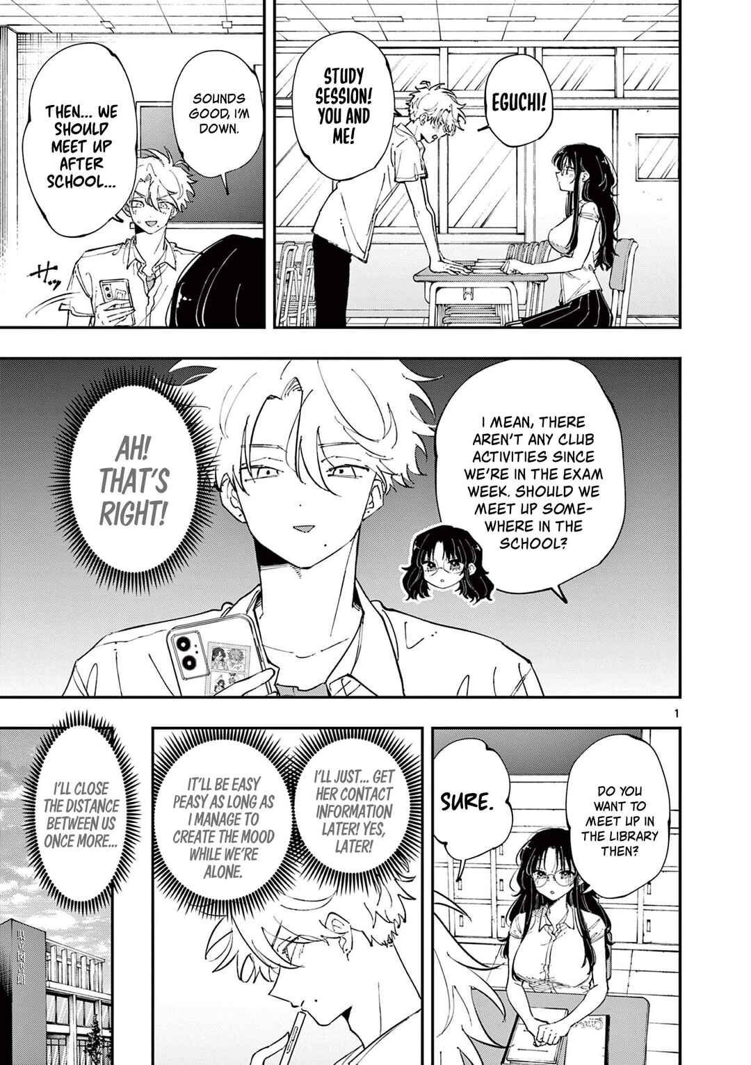 Tonari no Seki no Yatsu ga Souiu Me de Mitekuru Chapter 36 - Page 1