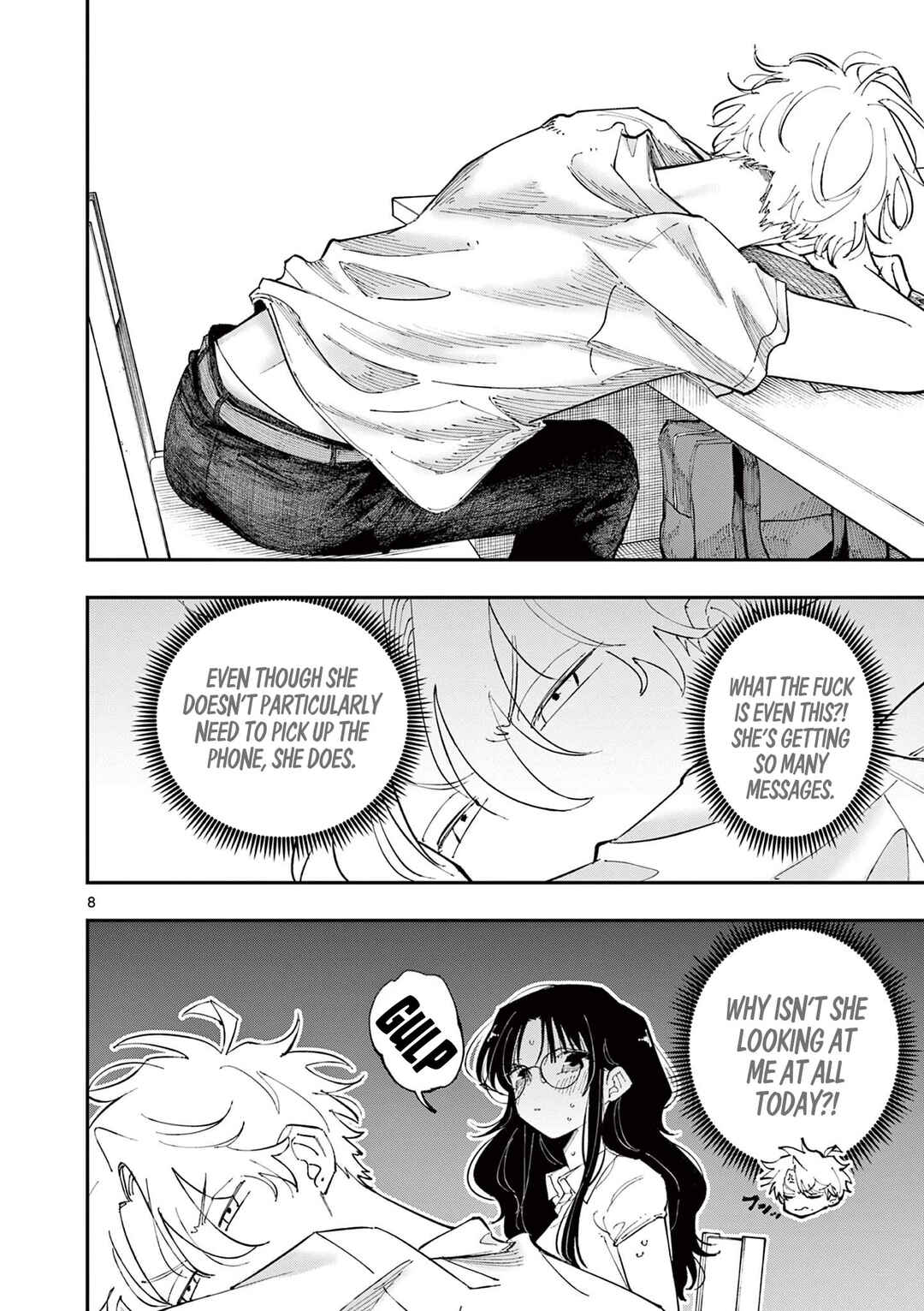 Tonari no Seki no Yatsu ga Souiu Me de Mitekuru Chapter 36 - Page 8
